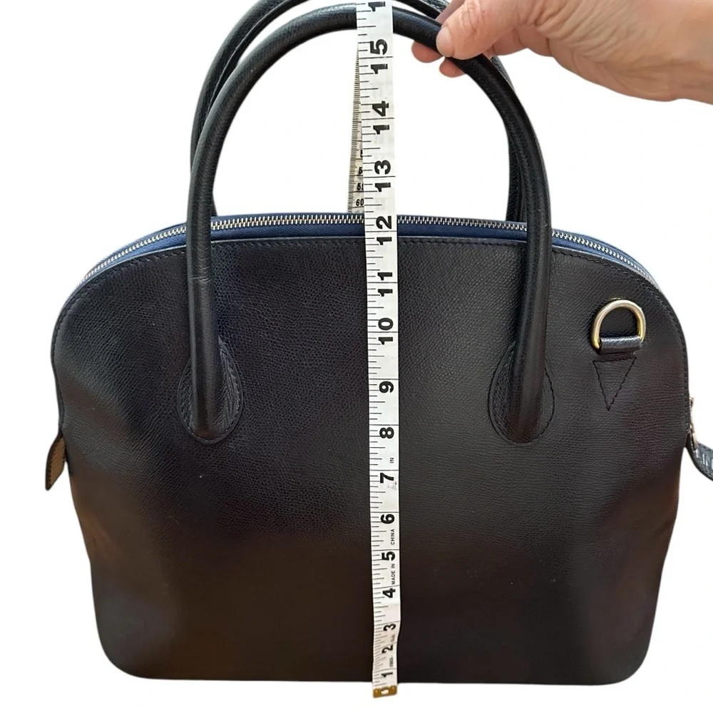 Elegant Vintage CELINE Navy Blue Bolide Top Handle Bag - Picture 13 of 15